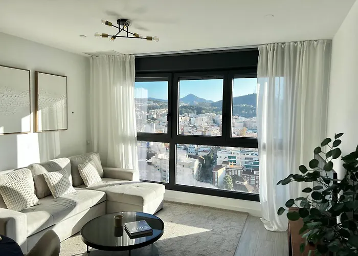 شقة Lujo En Malaga,apartamento Con Vistas Espectaculares مالقة